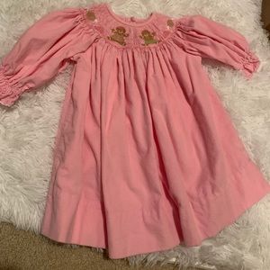 Gingerbread smocked dress